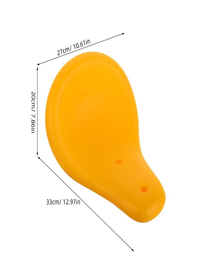 Hemoton Outdoor Playground Equipment Plastic Seesaw Seat Replacement for Kids Parks Community Areas, Yellow, 13.77 X 10.62 X 7.08 Inch, Comfortable and Easy to Install - Image 4