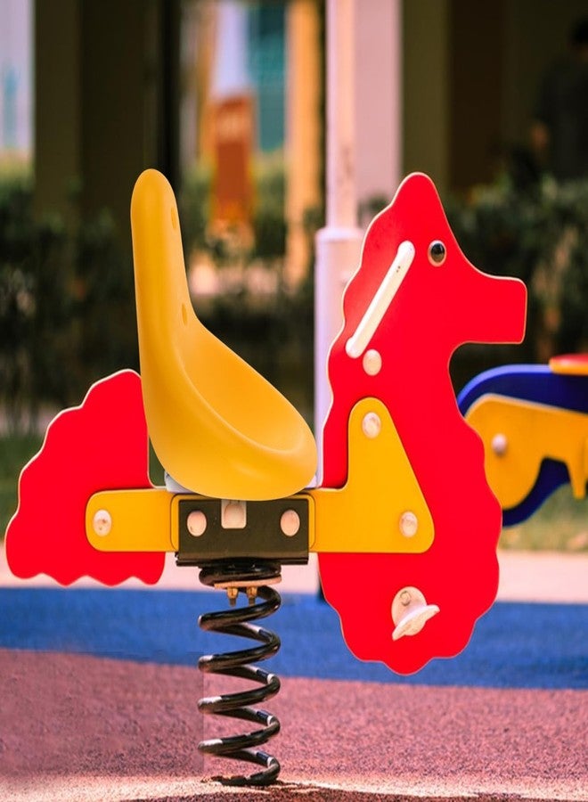 Hemoton Outdoor Playground Equipment Plastic Seesaw Seat Replacement for Kids Parks Community Areas, Yellow, 13.77 X 10.62 X 7.08 Inch, Comfortable and Easy to Install - Image 3