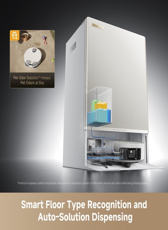 دريم محلول تنظيف مكنسة الروبوت DREAME، محلول لإزالة روائح الحيوانات الأليفة، مكونات نباتية طبيعية آمنة ولطيفة، 33.8 أونصة سائلة (1 لتر) - Image 5