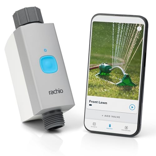 Rachio Smart Hose Timer (1 Valve Only) – App-Controlled Outdoor Faucet Timer, Quick Install & Scheduling, Expandable System - Requires WiFi Hub - Image 1