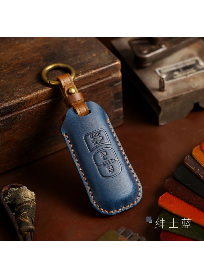 مازدا صناعة يدوية جلد حصان مجنون غطاء حماية مفتاح السيارة مناسبة لمازدا CX-5 Atenza CX-30 Axela CX-9car Key Shell Case - Image 4