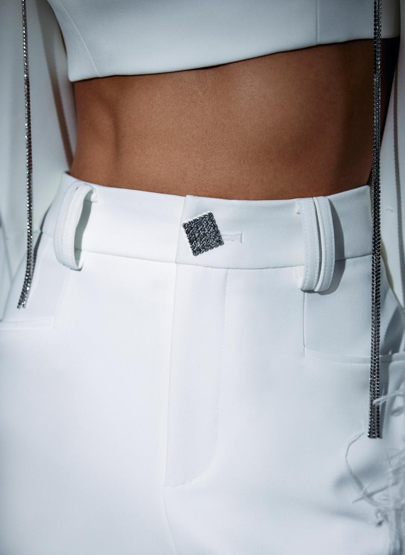 Lichi Mini skirt with accent button - Image 5