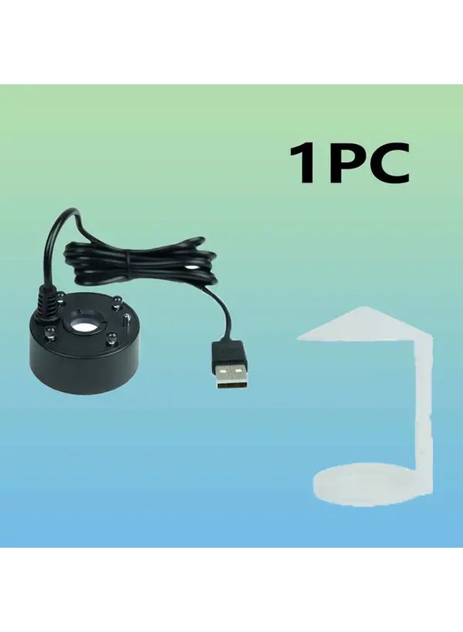 أسود المرذاذ مع ضوء USB متعدد الوظائف صانع الضباب لحوض السمكة بركة المرطب - Image 3