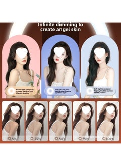 General Mobile Phone Live Light Supplement Anchor Beauty Thin Face Tender Skin Photography Bracket Selfie Hair Ribbon Lighting Desktop Beauty-Specifications:【recommended By The Anchor】 1.7m Floor Stand Dual  - Image 4