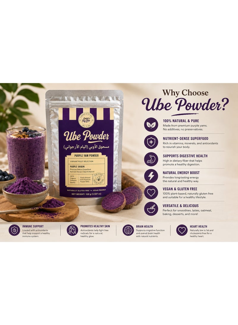 Elephant & Fig Tree Ube Purple Yam Powder 100g - Image 3