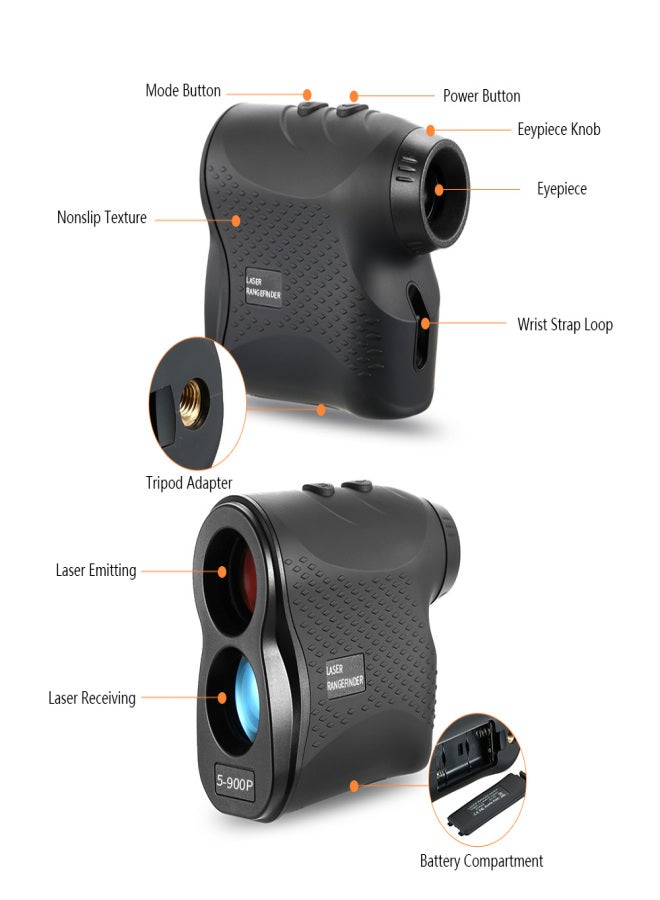 500M / 600M / 900M Golf Rangefinder Distance Meter Speed Tester Range Finder Digital Hunting Measurement Monocular Telescope - Image 3