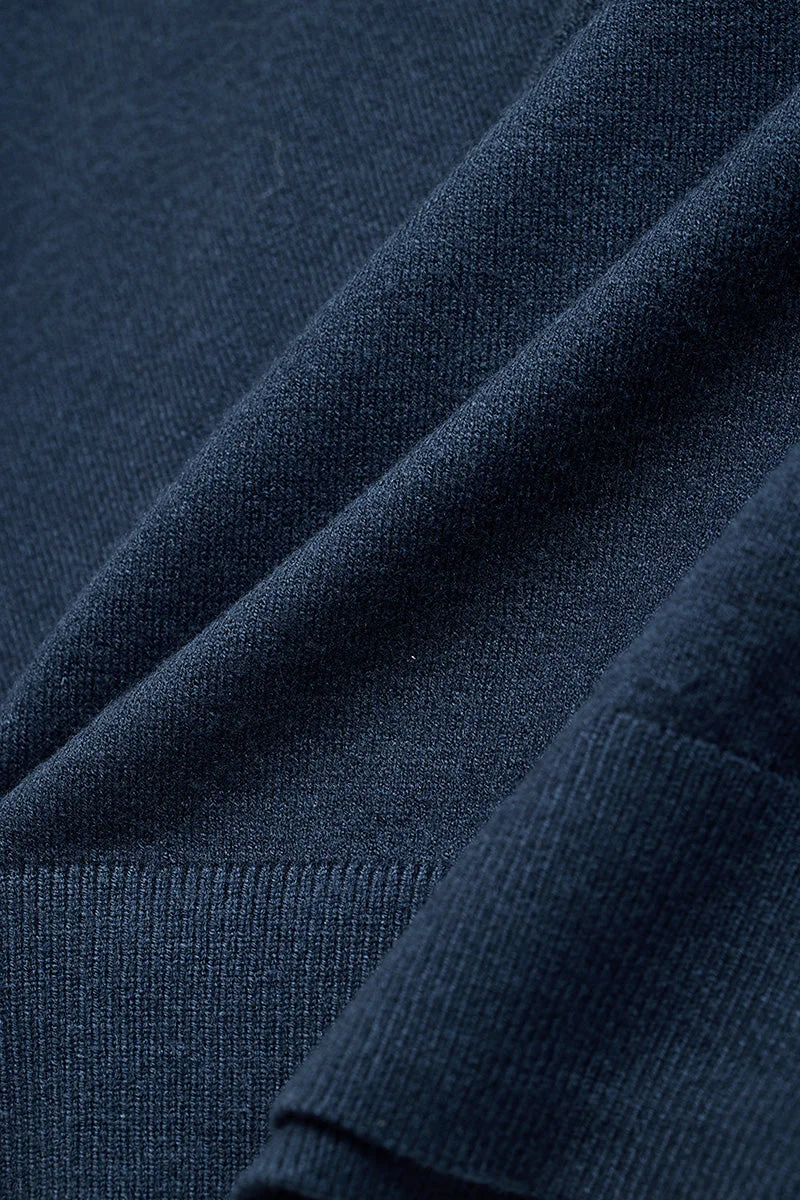 SNITCH Navy Claasic V Neck Pullover