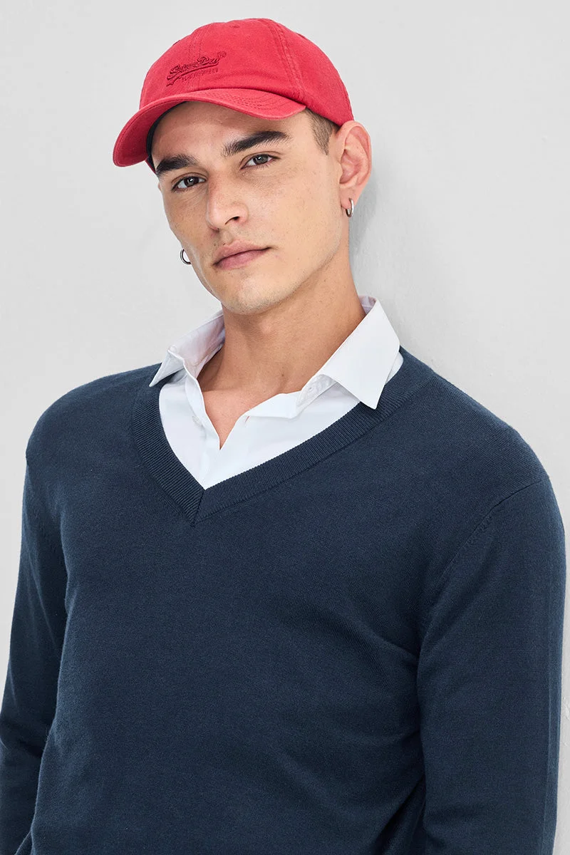 SNITCH Navy Claasic V Neck Pullover