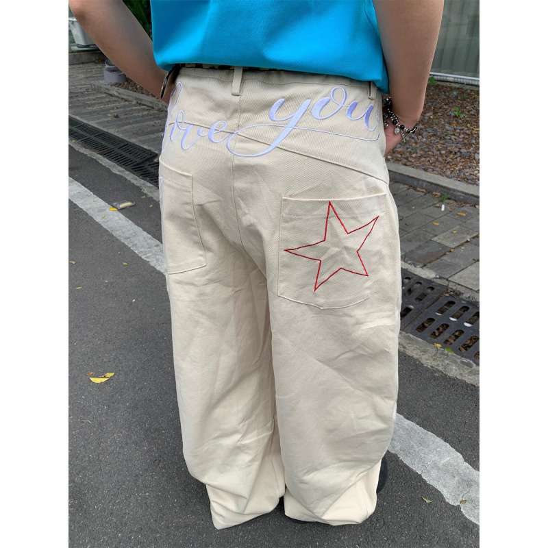 Unisex Classic Denim Jeans Loose Fit Daily Outdoor Wear - Image 4