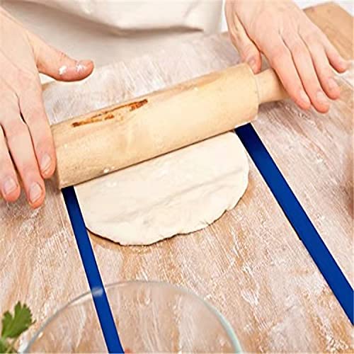 Bigwe Rolling Pin Guide Silicone Measuring Dough Strip Perfect Dough Strip Professional Silicone Measuring Dough Strip for Kitchen Restaurant use - Image 2
