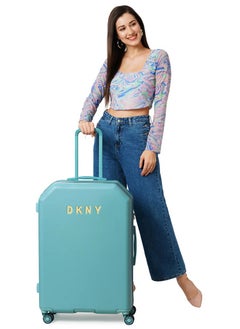 DKNY Allure Hardside Luggage on Wheels for Unisex | Ultra Lightweight ABS on with Spinner Wheels 4 Color SEAFOAM  - Image 2