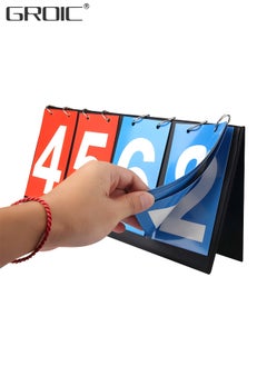 GROIC Flip Scoreboard Tabletop Score Flipper, Football Portable Scoreboard, Flip Score Keeper, Outdoor Score Flip Cards for Basketball Volleyball Tennis Sports,Flip Scoreboard Score Keeper  - Image 1