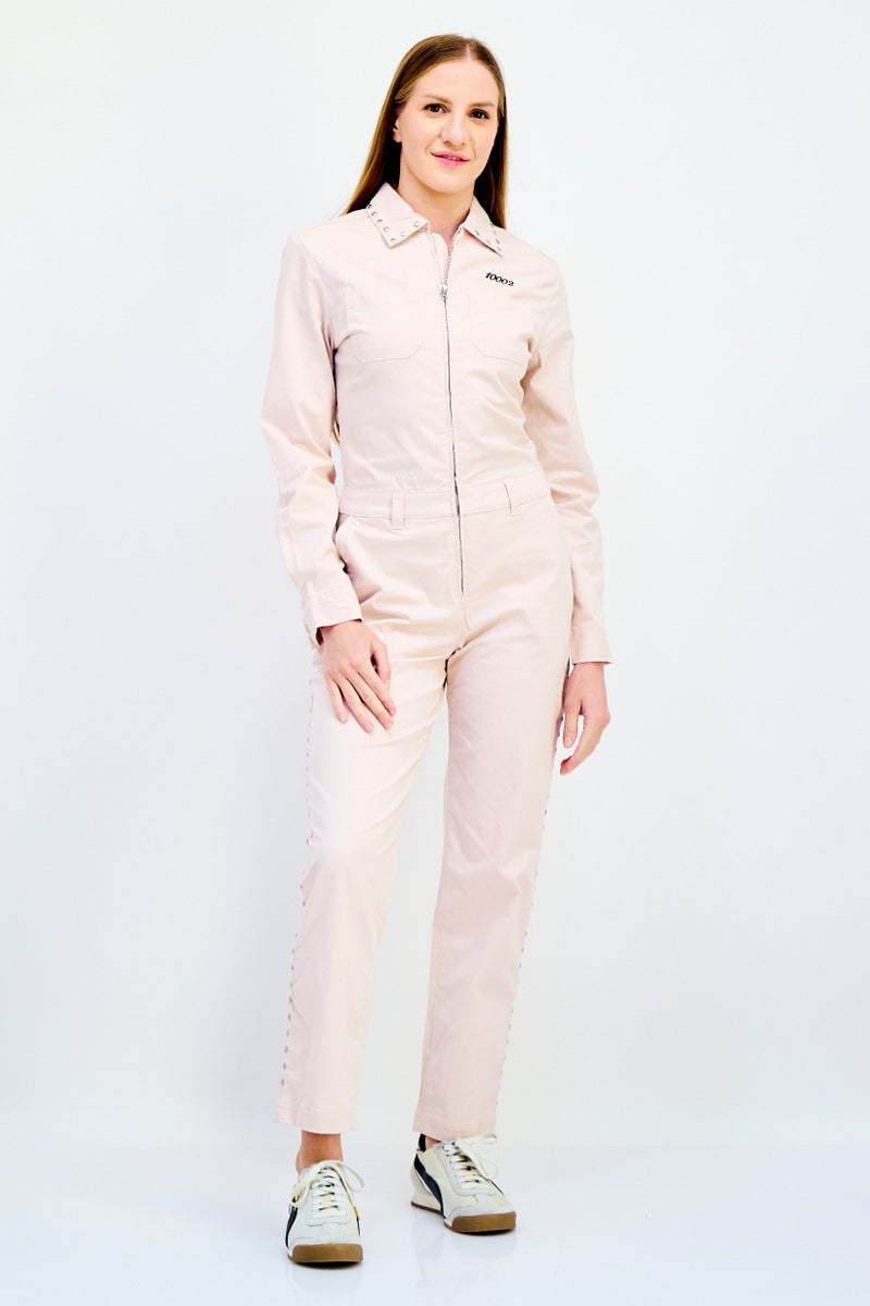 VANS Women Sportswear Fit  Long Sleeve Outdoor Jumpsuit, Pink - Image 1