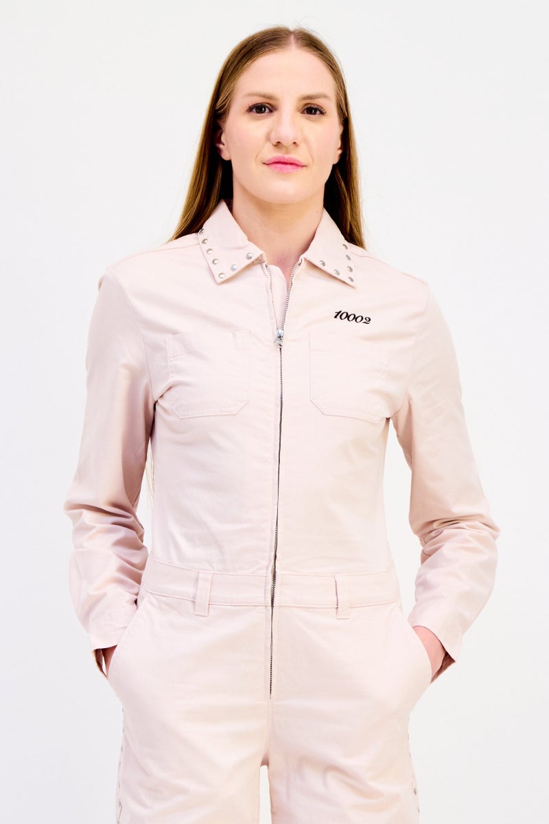 VANS Women Sportswear Fit  Long Sleeve Outdoor Jumpsuit, Pink - Image 2