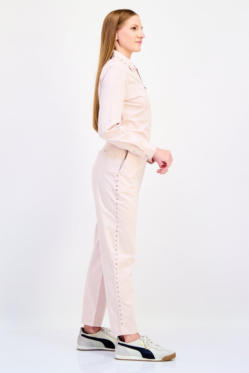 VANS Women Sportswear Fit  Long Sleeve Outdoor Jumpsuit, Pink - Image 3