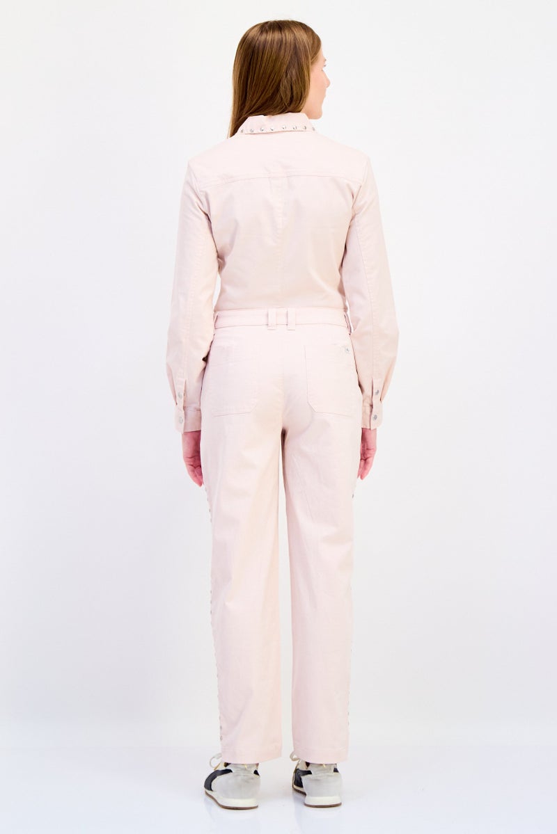 VANS Women Sportswear Fit  Long Sleeve Outdoor Jumpsuit, Pink - Image 4