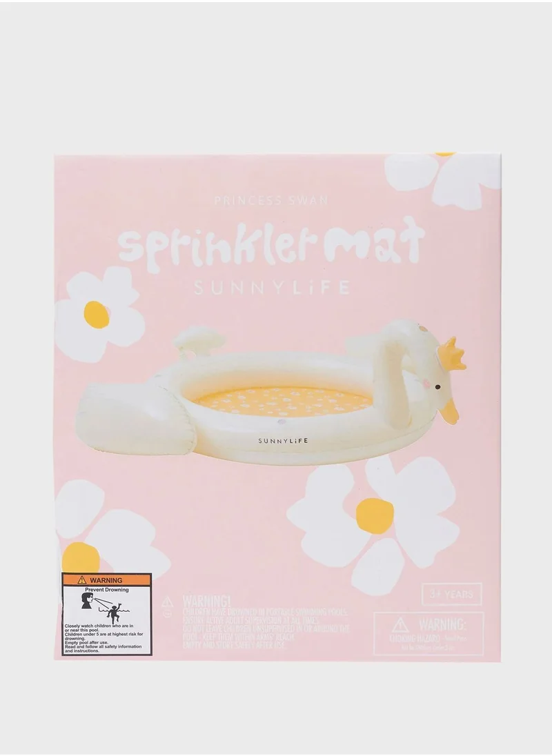 SUNNY LIFE Kids Sprinkler Mat Princess Swan Multi