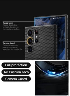 Spigen غطاء حماية ليكويد اير لهاتف سامسونج جالاكسي S23 الترا - أسود مطفي  - Image 4