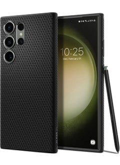 Spigen غطاء حماية ليكويد اير لهاتف سامسونج جالاكسي S23 الترا - أسود مطفي  - Image 1