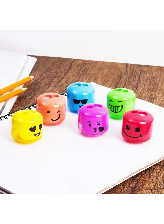 Mr. Pen - Pencil Sharpener, Smiley Sharpener 6 Pack, Pencil Sharpener Kids, Pencil Sharpener For Colored Pencils, Sharpener, Pencil Sharpeners, Pencil Sharpener Manual, Colored Pencil Sharpener - Image 1