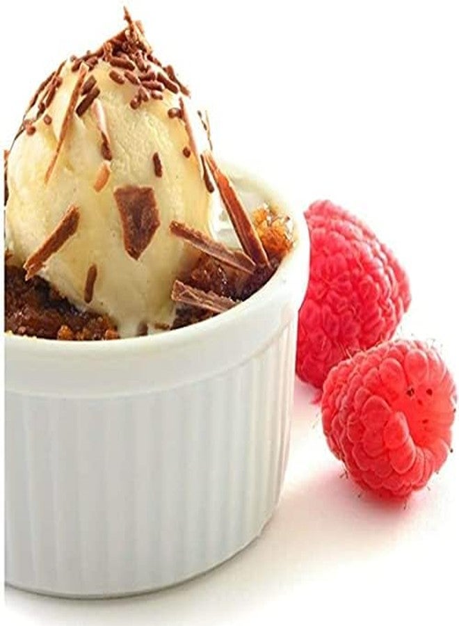 Mirakii Bone China 50 ml Microwave And Dishwasher Safe Ramekins Bowl for Kitchen Decoration, Sauce/Chutney, Cup Cake, Dessert, Souffle, White, 50ml, Set of 2 - Image 5