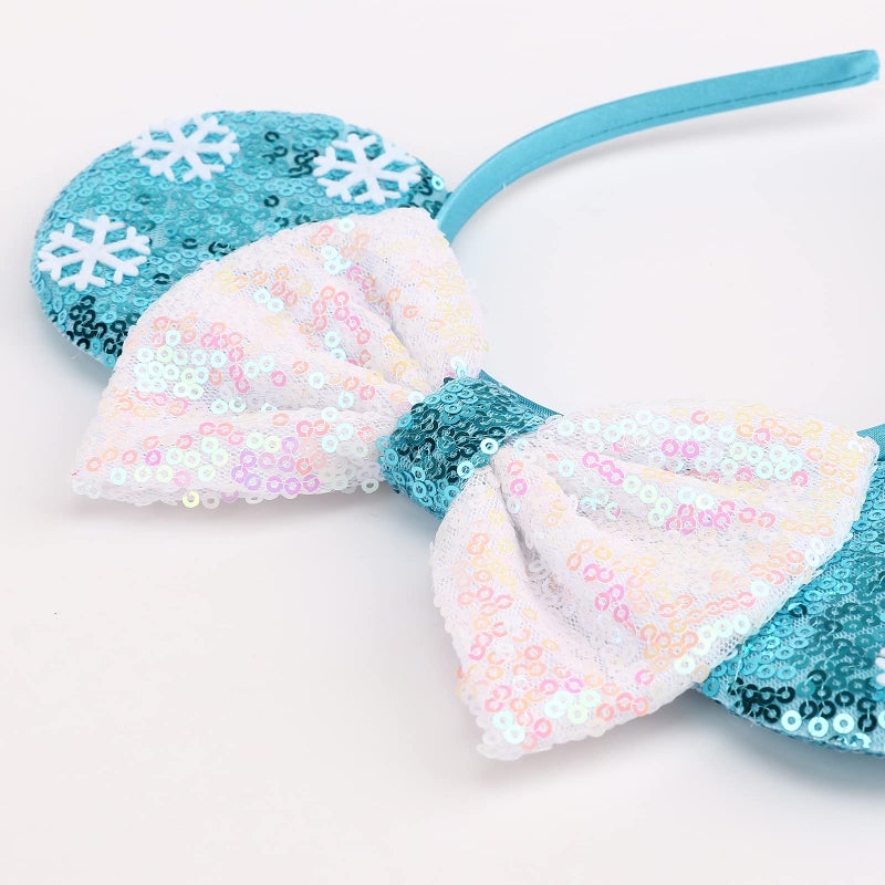 DRESHOW Mouse Ears Bow Headbands Glitter Party Decoration Cosplay Costume for Girls & Women - Image 2