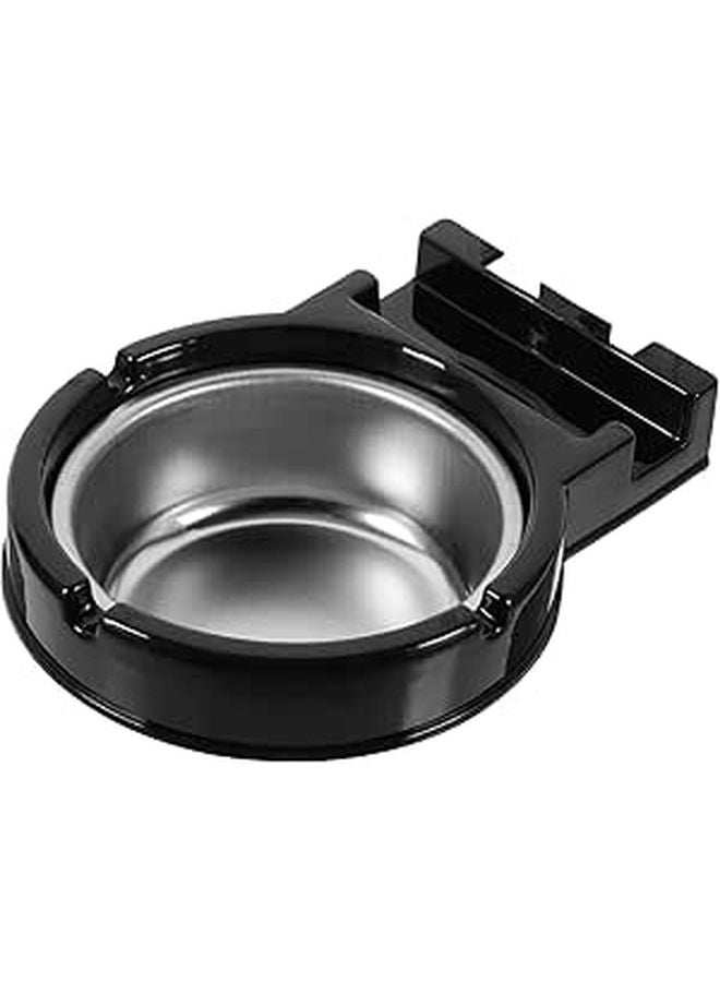 Wall Mounted Stainless Steel Ashtray Black Smoke Tray for Home Bathroom Office - Image 1
