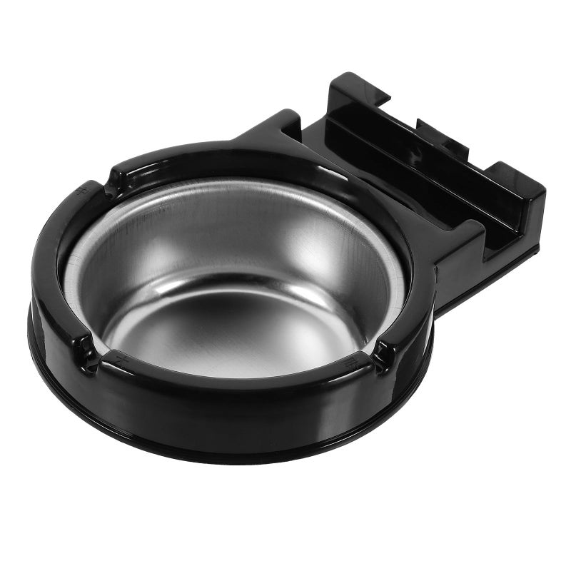 Wall Mounted Stainless Steel Ashtray Black Smoke Tray for Home Bathroom Office - Image 2