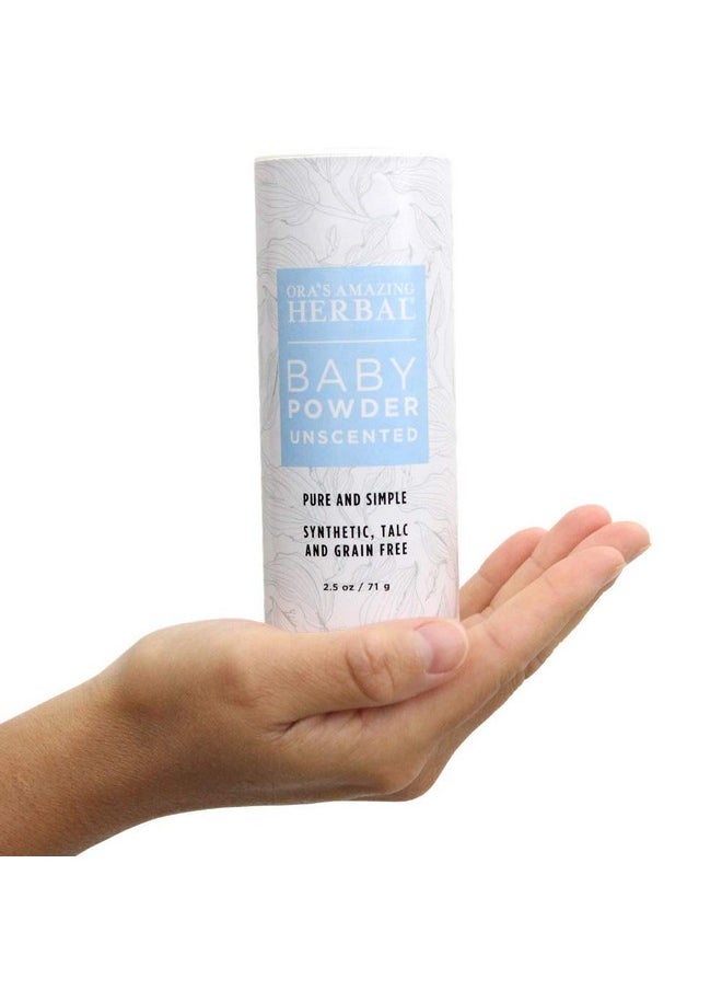 Ora's Amazing Herbal - Talc Free Baby Powder, Cornstarch Free Baby Powder, Unscented Fragrance Free Powder, Arrowroot Baby Powder, Talcfree Baby Powder, Ora’S Amazing Herbal - Image 1