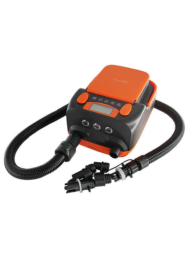 16PSI Intelligent Double Stage Air Pump with 6PCS Nozzles LCD Display 6000mAh Electric Pump Support Inflation and Deflation