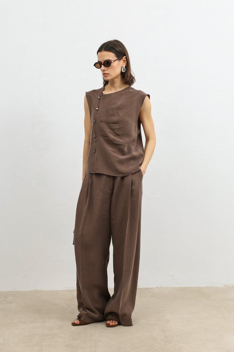 Antioch Women's Button-Down Top with Lyocell Blend - Image 5