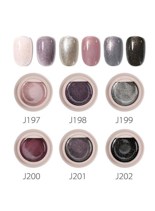 GDCOCO Phantom Series 6 Colors Set Gel Paints Ink 5g Nail Art Design Drawing Gel UV LED Soak Off UV Painting Gel (J197-J202) - Image 2