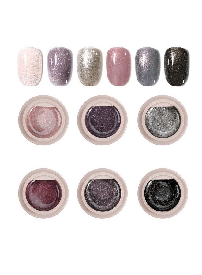 GDCOCO Phantom Series 6 Colors Set Gel Paints Ink 5g Nail Art Design Drawing Gel UV LED Soak Off UV Painting Gel (J197-J202) - Image 1