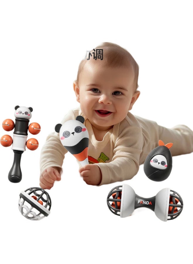 Dimoarch Dimanqi Rattle Gift Box, Infant Toy, Newborn Teether, Toddler Comfort, Full Moon Birthday Gift, Panda Rattle - Image 2
