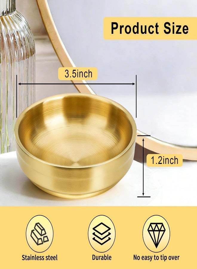 GXZNBC Ring Holder, Jewelry Tray, Gold Small Jewelry Dish for Women and Men, Valentines Day Gifts Trinket Holder - Image 2