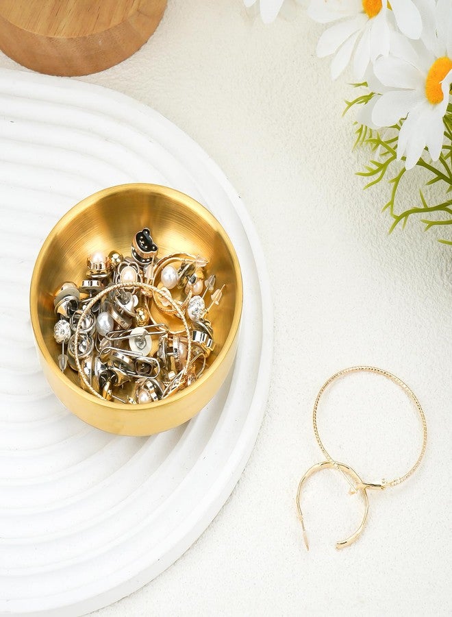 GXZNBC Ring Holder, Jewelry Tray, Gold Small Jewelry Dish for Women and Men, Valentines Day Gifts Trinket Holder - Image 4
