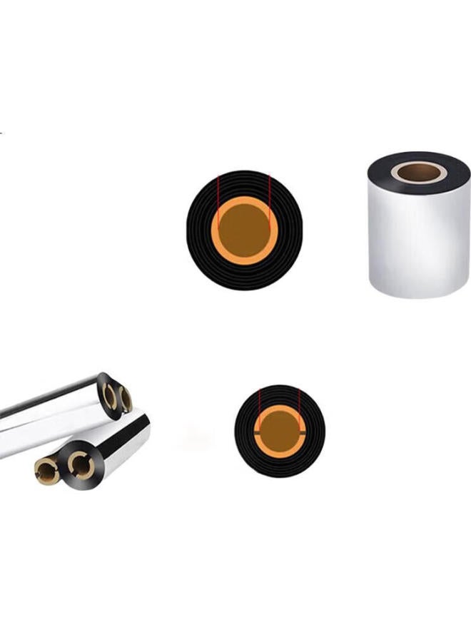 Zebra Technologies 90Mm*300M Original Label Barcode Printer Wax-Based Carbon Ribbon Thermal Transfer Ribbon Zd888Cr/Zt210/Zt411 Universal Consumables A1701Bk09030 - Image 1