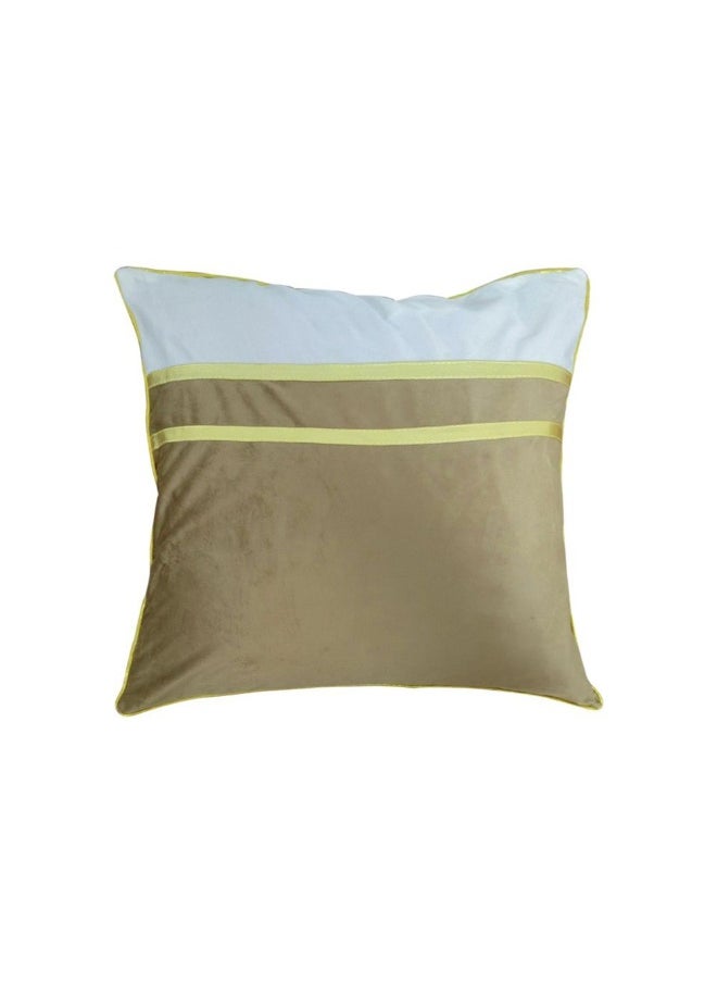 DANUBE HOME Gleam Cushion Stylish Throw Pillow for Sofa, Bed, Chair, Soft And Comfortable, And Elegant Home Decor Accent Perfect Decorative Cushion 45x45cm – Coffee/White 