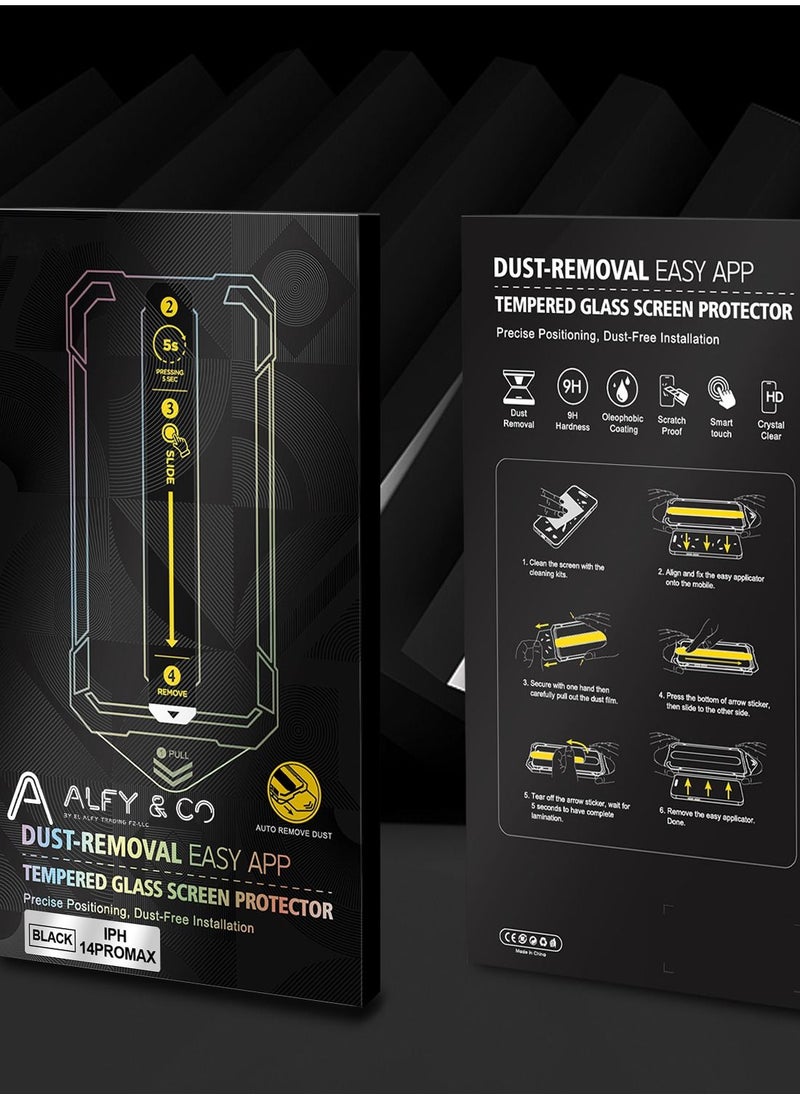 ALFY & CO Apple iPhone 14 Pro Screen Protector with Easy Installation Kit, Premium Grade A  - Image 3