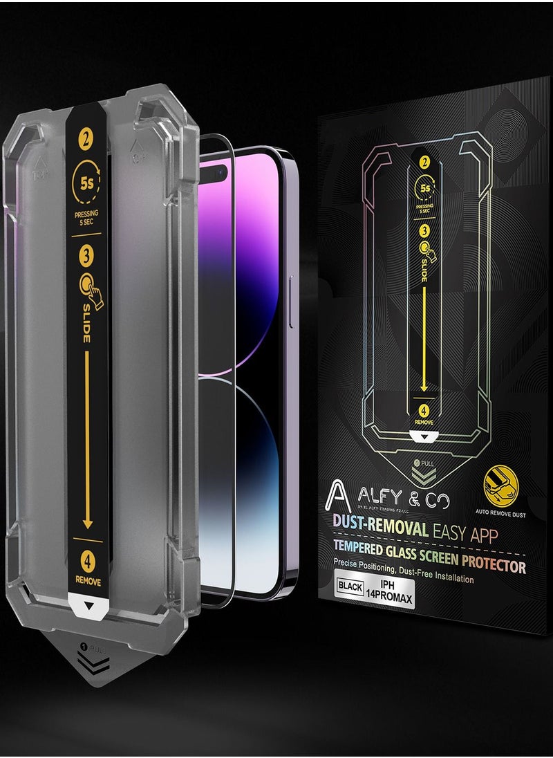 ALFY & CO Apple iPhone 14 Pro Screen Protector with Easy Installation Kit, Premium Grade A  - Image 2
