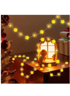 Generic Solar Powered Honey Bee Fairy String Lights, 10FT 30LED Bumble Bee and Sunflower Decor for Outdoor Parties and Baby Showers  - Image 3