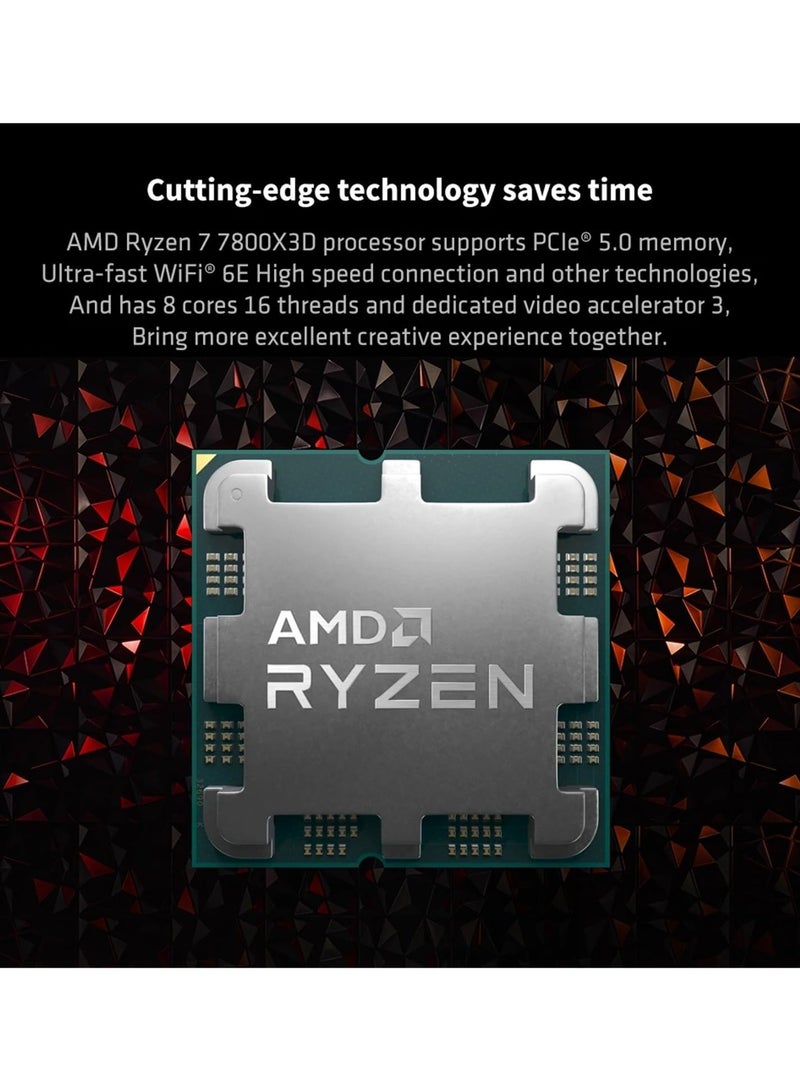 AMD Ryzen 7 7800X3D AM5 8Cores/16Threads Processor | Max Boost Clock Up to 5.0GHz (TRAY) | 100-000000910 Black - Image 3