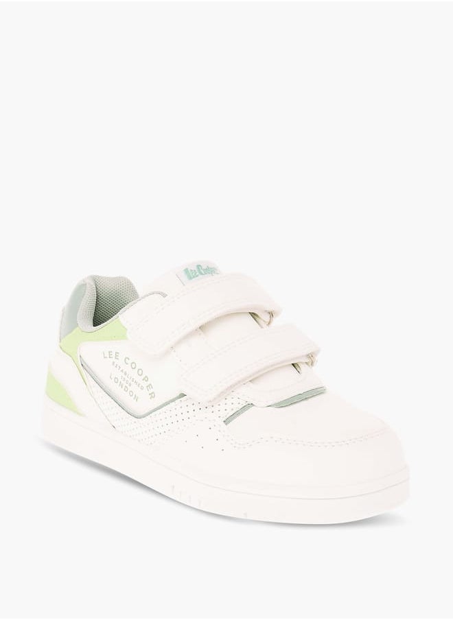 Lee Cooper Boys' Panelled Low Ankle Sneakers with Hook and Loop Closure  - Image 3
