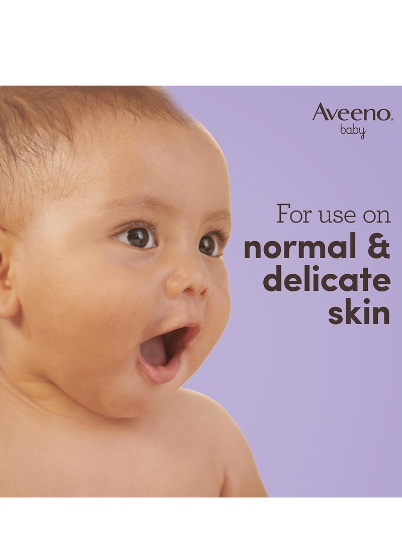 Aveeno Baby Calming and Comfort Bedtime Bath and Wash for Delicate Skin Natural Oat Extract and Gentle Lavender Scent 250 ml - Image 4