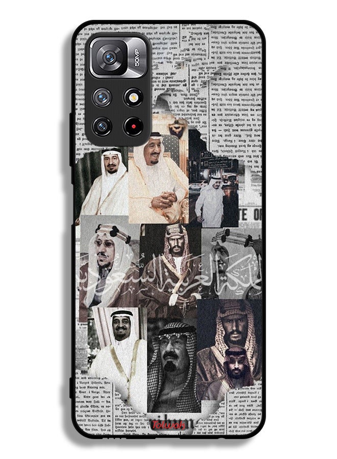 Tolwak Xiaomi Redmi Note 11 4G Protective Case Cover Saudi Kings In News Paper - Image 2