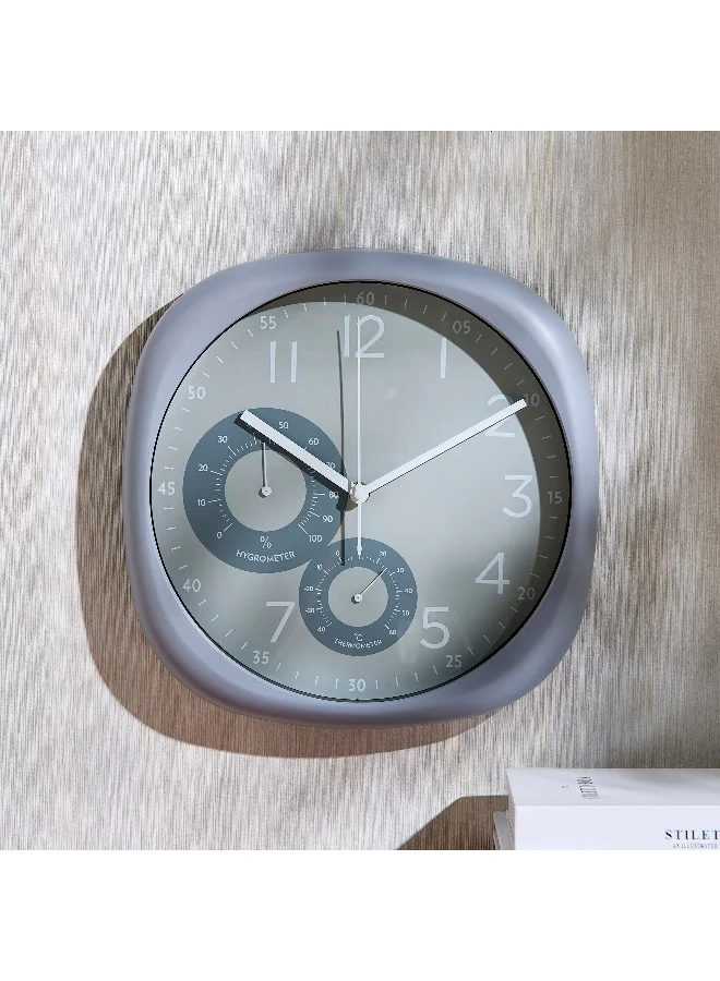 Home Box Aikido Wall Clock - 30.3x4x30.3 cm