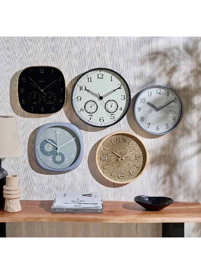 Home Box Aikido Wall Clock - 30.3x4x30.3 cm