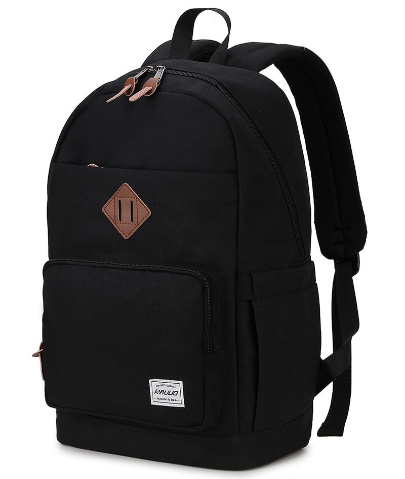 RAVUO Backpack for Men Women, Water Resistant Unisex 15.6 inch Schoolbags College School Bookbags with Two Front Pockets - Image 1