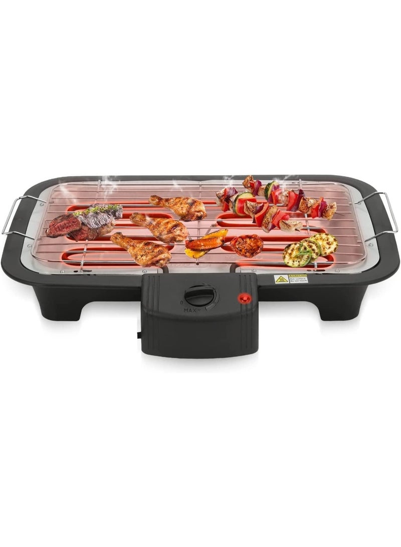 RAF Electric Barbecue Grill 2000W Indoor & Outdoor Tabletop BBQ Grill with Adjustable Thermostat, Smokeless Design, Non-Stick Grilling Plate, Fast Heating for Meat, Fish, Vegetables & Family Cooking - Image 5