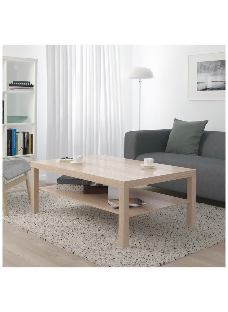 Generic Lack Coffee Table, Centre Table Stained oak effect 118x78 cm  - Image 2